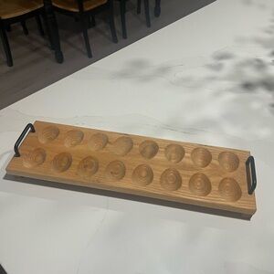 Wooden Egg Tray with Handles